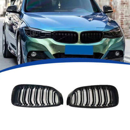 Double-Slat Front Grille for BMW / BMW 3 Series F34 (2013 - 2019), Glossy Black