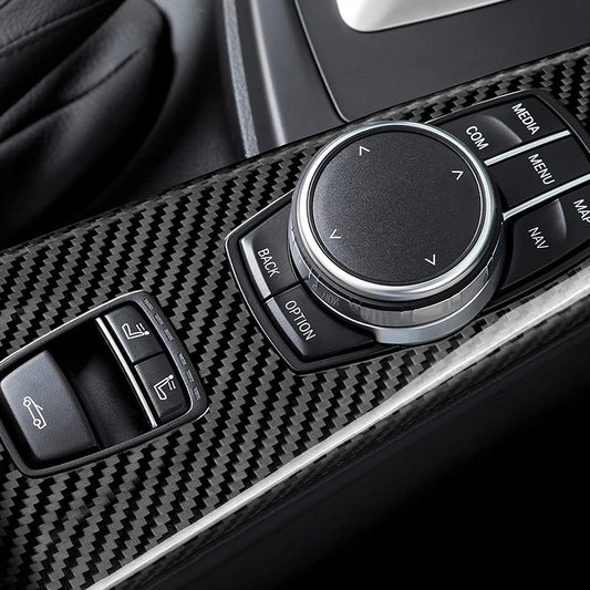 Carbon Fiber Multimedia Knob Panel Trim for BMW F33