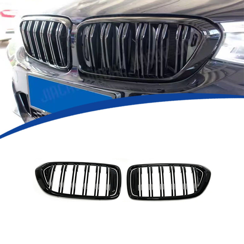 Double-Slat Front Grille for BMW 6 Series GT G32 (2018 - 2020), Glossy Black