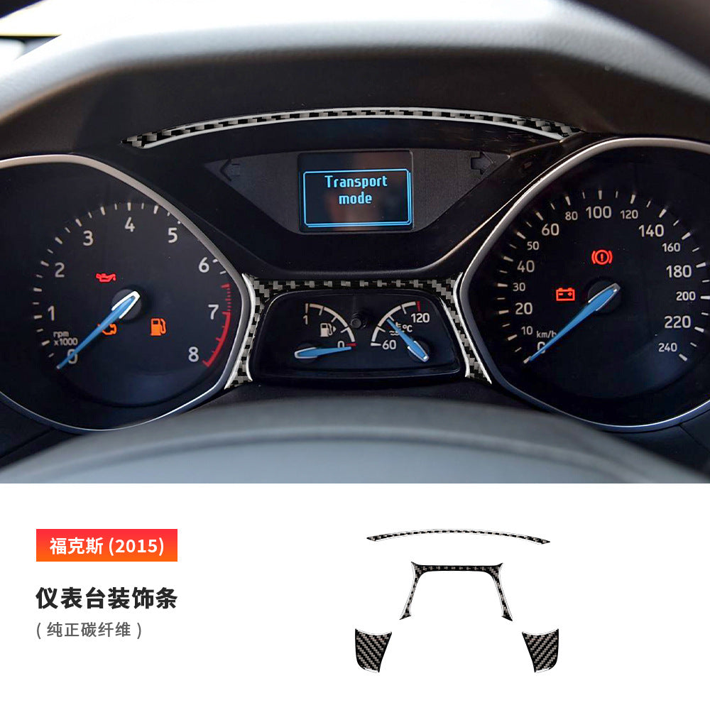 Epoxy Resin Carbon Fiber Decorative Trim Kit for Ford Focus (2015 - 2018)