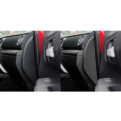 2PCS Prepreg Dry Carbon 3*3 3K Carbon Fiber Interior Door Anti-Collision Bumper Pad for Toyota Tundra XK50 Facelift (2014-2021)