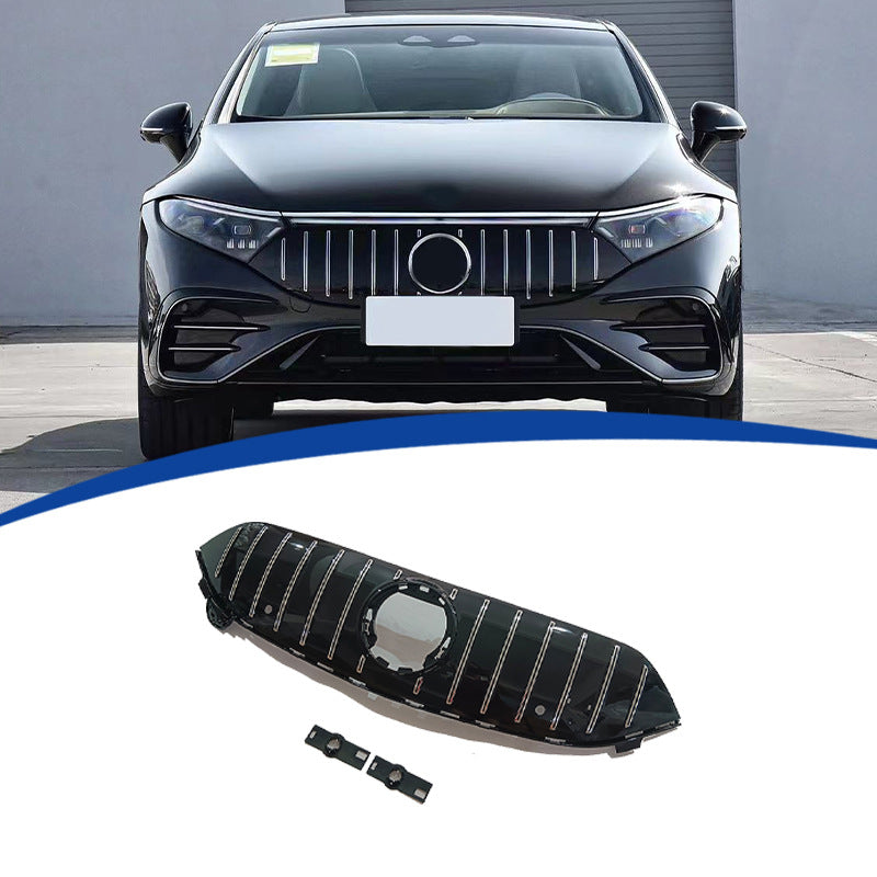 Vertical-Bar GT-Style Front Grille for Mercedes-Benz EQS W297