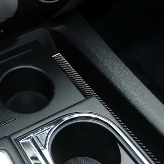 1PC Prepreg Dry Carbon 3*3 3K Real Carbon Fiber Interior Center Console Cup Holder Side Trim for Toyota Tundra XK50 (2014-2021)