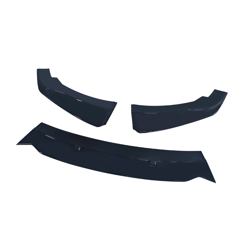 Standard 3-Section Front Lip Spoiler for BMW 1 Series F20 (2015 - 2019), Glossy Black