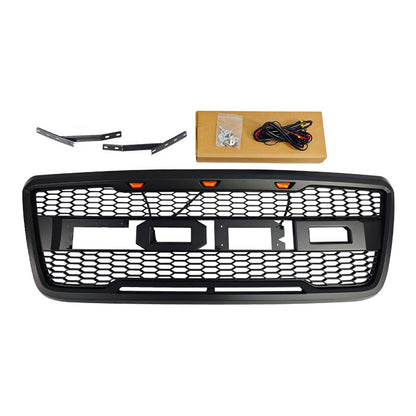 Raptor-Style Front Grille for Ford F-150 (2004 - 2008), Matte Black