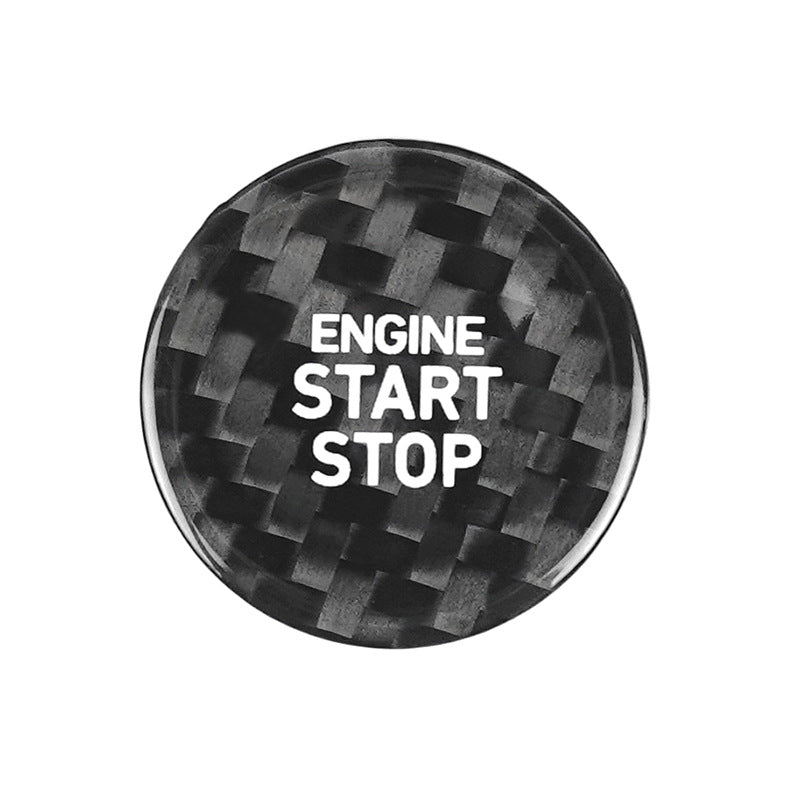 Real Carbon Fiber Push-Start Button Trim for Genesis G70