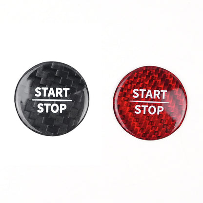 Real Carbon Fiber Push-Start Button Trim for Mercedes-Benz EQA / EQB (2022 - 2025)