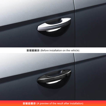Real Carbon Fiber Exterior Door Handle Cover for SEAT Leon (2017 - 2020)