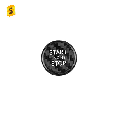 Real Carbon Fiber Ignition Push-Start Button Trim for Nissan Sylphy