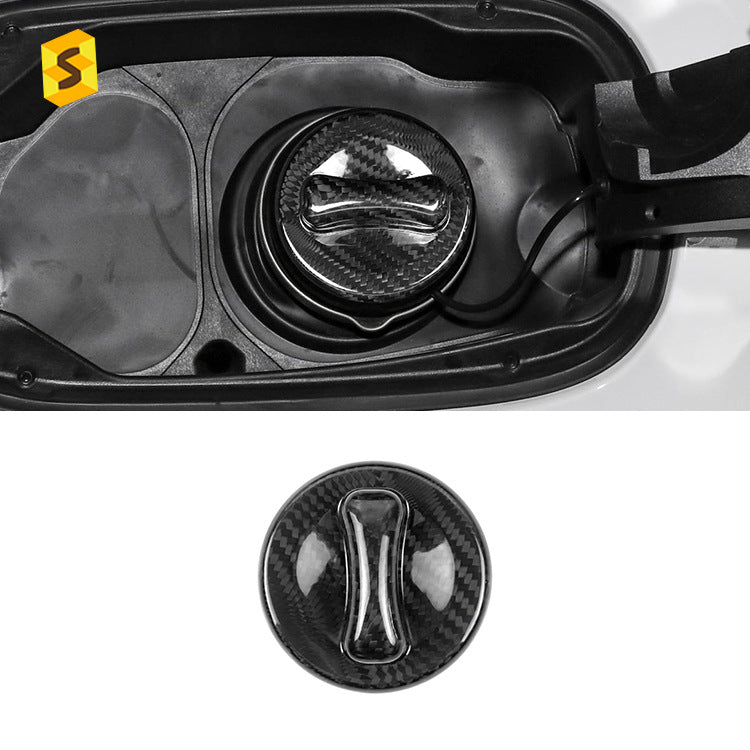 Real Carbon Fiber Inner Fuel Filler Cap Cover for Mercedes-Benz