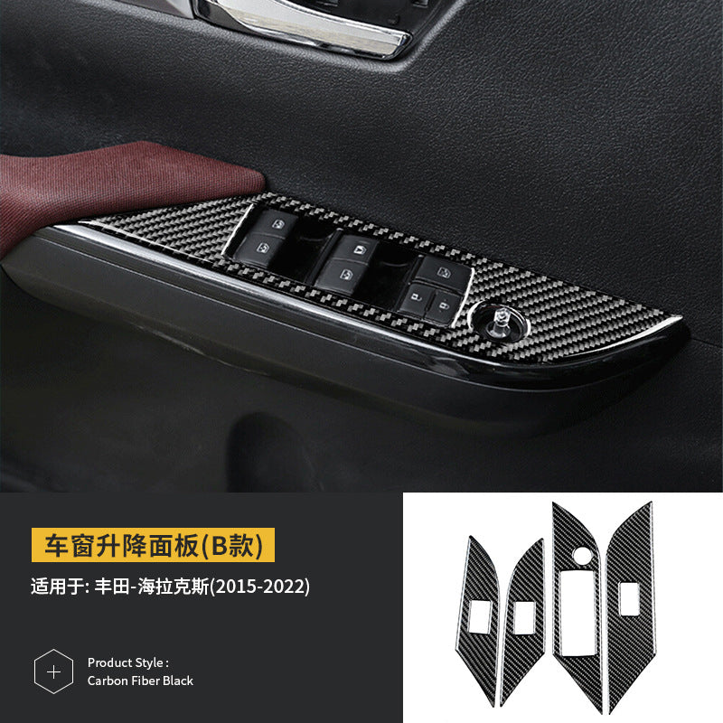Epoxy Resin Carbon Fiber Interior Trim Kit for Toyota Hilux (2015 - 2022)