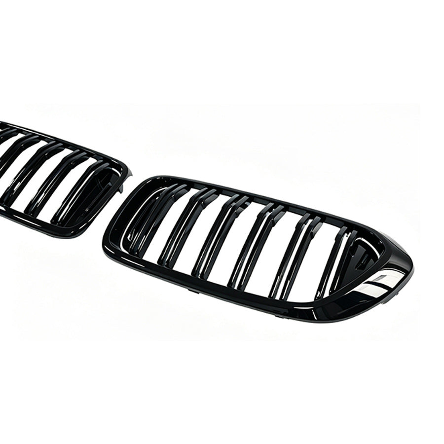 Double-Slat Front Grille for BMW 6 Series GT G32 (2018 - 2020), Glossy Black