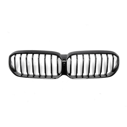 Single-Slat Front Grille for BMW 5 Series G30 (2021 - 2023), Glossy Black