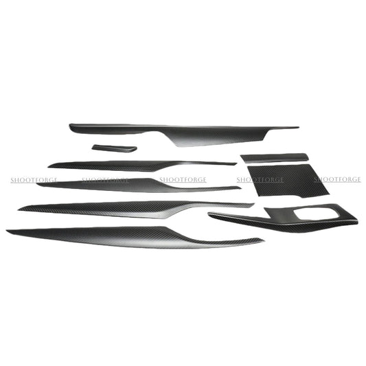 Real Dry Carbon Fiber Interior Trim Panel Set for BMW 5 Series G30 / G38 / M5 F90 (2017 - 2023)