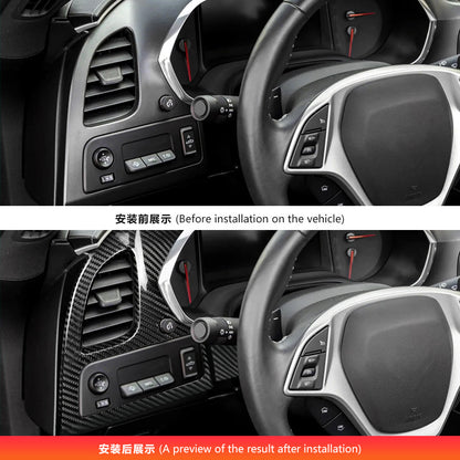 Real Carbon Fiber Air Vent Frame Trim for Corvette C7 (2014 - 2019)