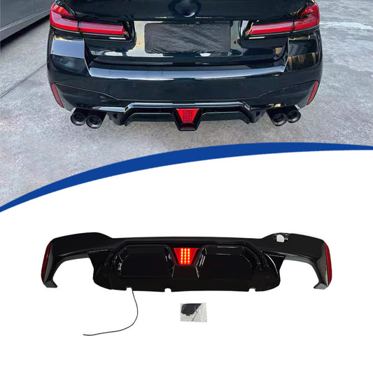LED Illuminated CS Rear Diffuser Lip for BMW 5 Series G30