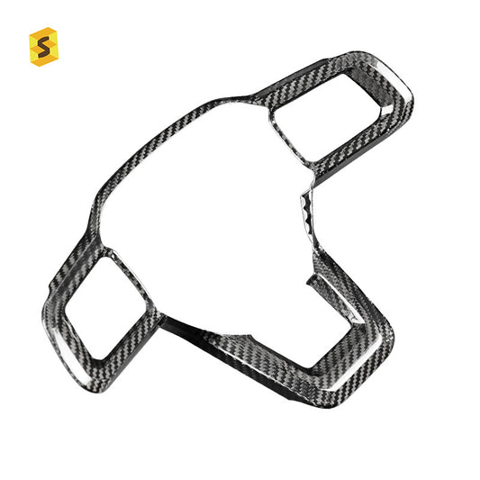 Real Carbon Fiber Steering Wheel Trim for Ford Mustang (2024)