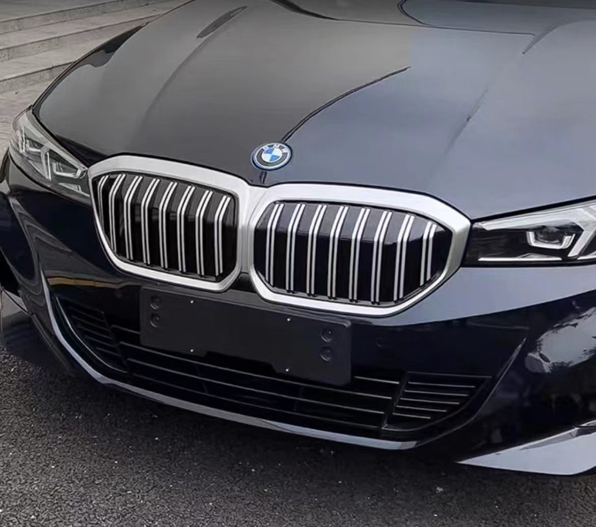 Vertical-Bar Double-Slat Front Grille for BMW i3 (2022 - 2026)