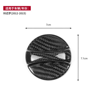 Real Dry Carbon Fiber Inner Fuel Filler Cap Cover for Chevrolet Camaro (2010 - 2015)