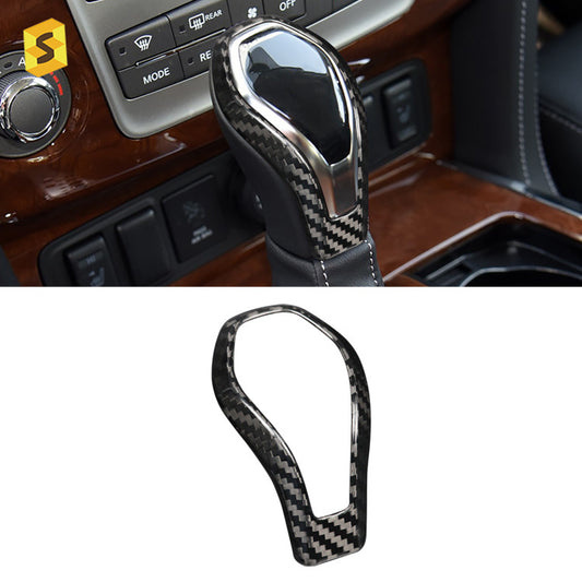 Real Carbon Fiber Gear Shift Knob Cover for Infiniti QX60 / Q50L / Q60