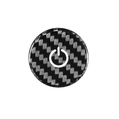 Real Carbon Fiber Ignition Push-Start Button Trim for Porsche Taycan (2022)