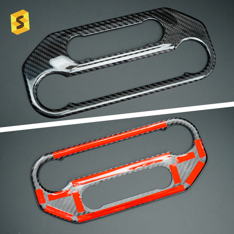 Real Carbon Fiber Multimedia Button Panel Trim for Ford Bronco
