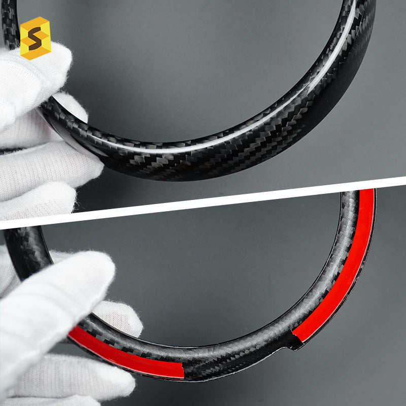 Real Carbon Fiber Speedo & Tachometer Ring Trim for Ford / Ford Mustang (2015 - 2023)