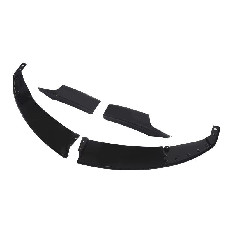 Sport 4-Section Front Lip Spoiler for BMW 3 Series F34 (2013 - 2019), Glossy Black