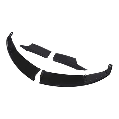 Sport 4-Section Front Lip Spoiler for BMW 3 Series F34 (2013 - 2019), Glossy Black