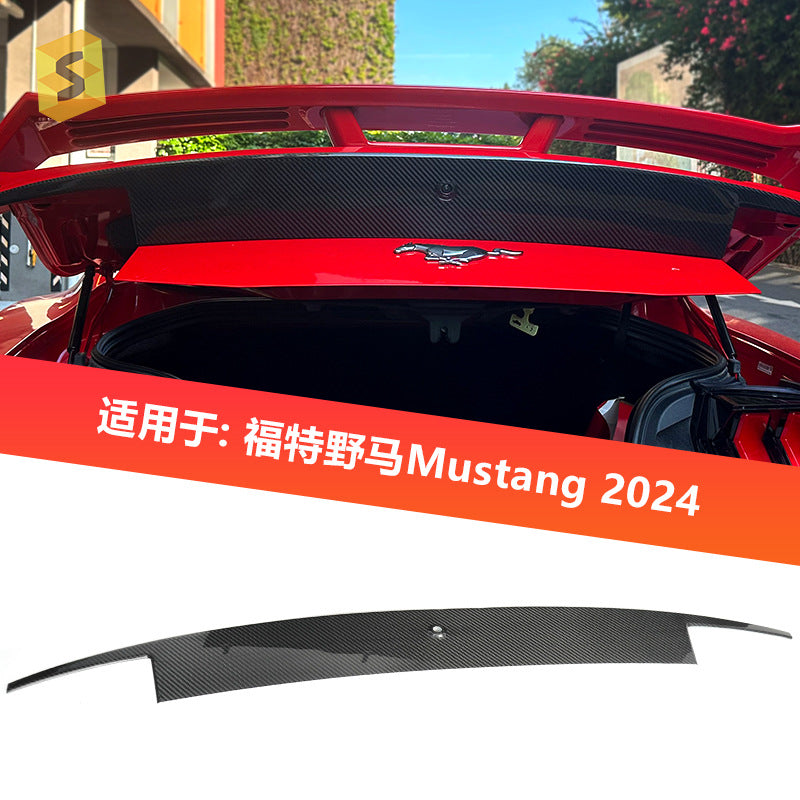 Real Carbon Fiber Trunk Lid Trim Cover for Ford / Ford Mustang (2024)