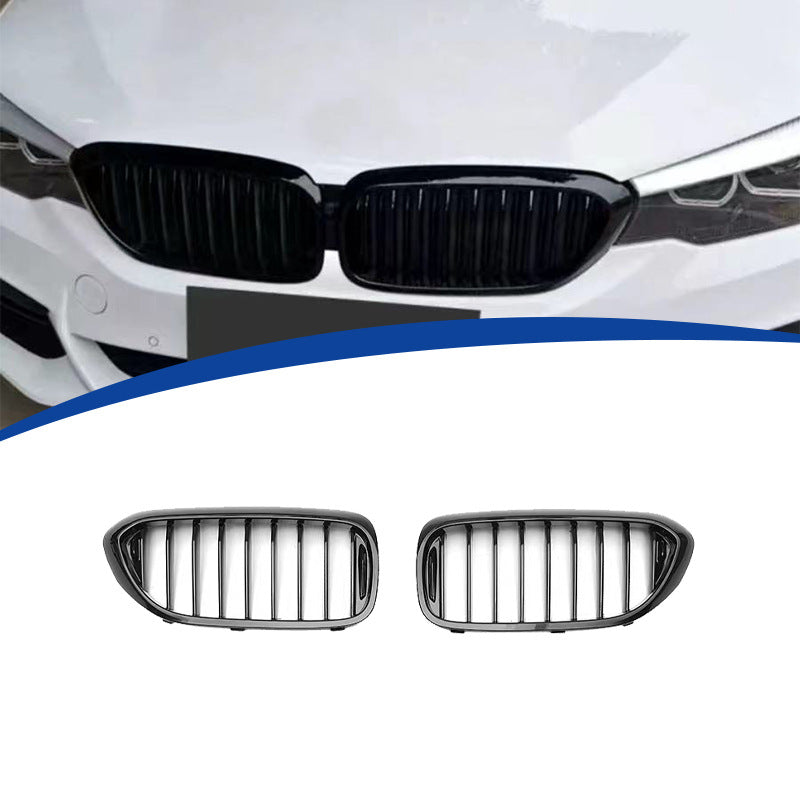 Single-Slat Front Grille for BMW 5 Series G30 (2017 - 2020), Glossy Black