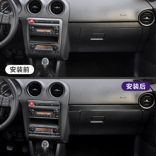 Epoxy Resin Carbon Fiber Interior Trim Sticker for SEAT Ibiza (2003 - 2008)