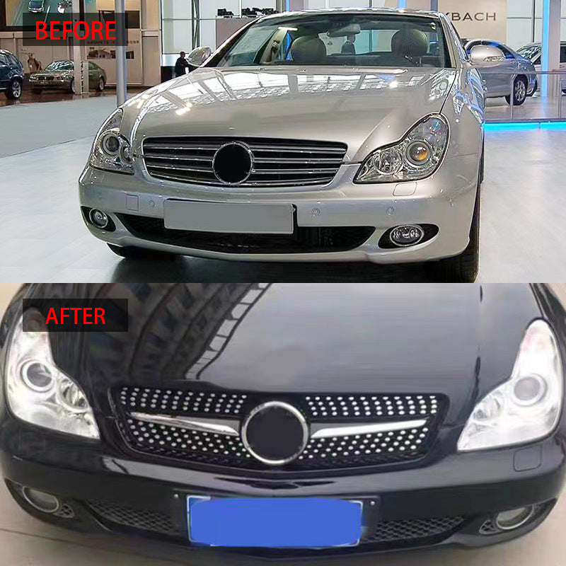 适用于2005-2008款奔驰CLS级W219改装满天星款中网