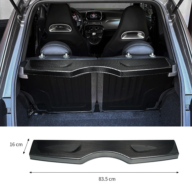 Real Carbon Fiber Trunk Trim Panel for Fiat 500 Abarth