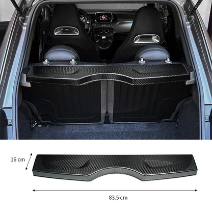 Real Carbon Fiber Trunk Trim Panel for Fiat 500 Abarth