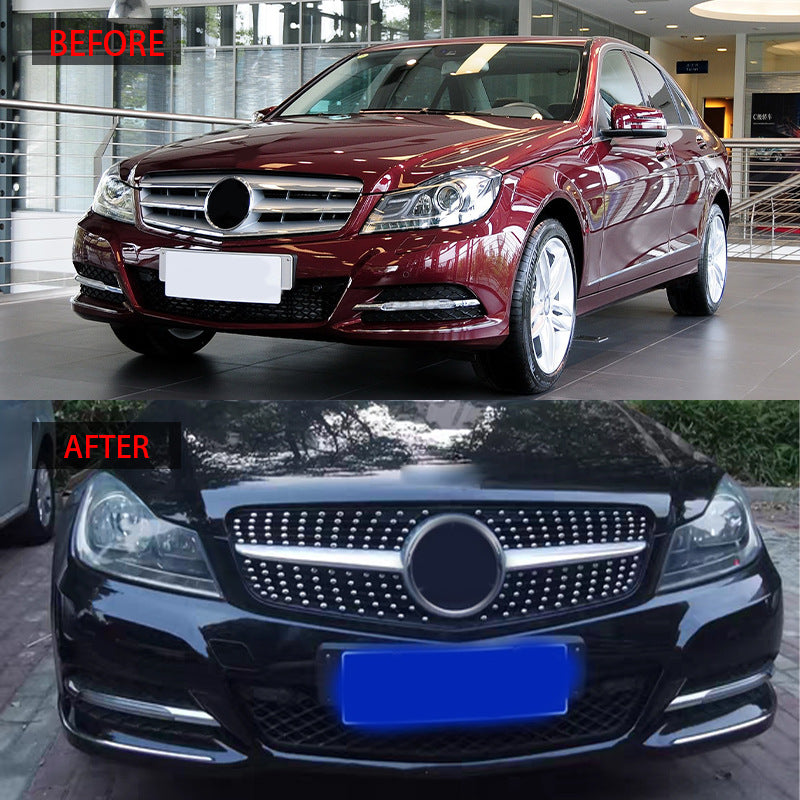 Diamond-Star Front Grille for Mercedes-Benz C-Class W204 (2009 - 2014)