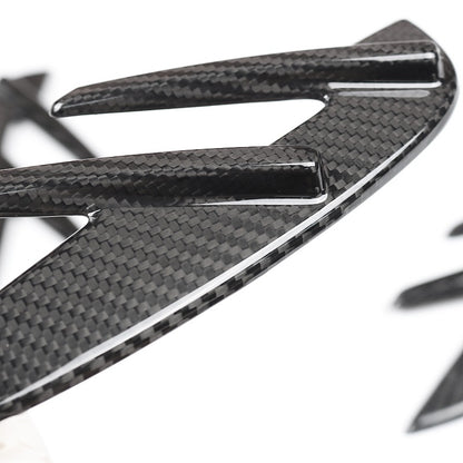 3×3 3K Twill Dry Carbon Fiber Fender Vent Side Trim for BMW G80 G81 M3 Sedan Wagon & G82 M4 Coupe 2020 - 2026 Stick-On