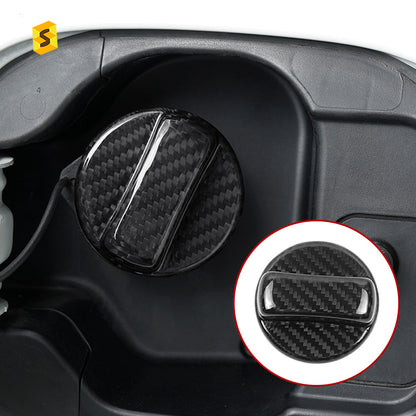 Real Carbon Fiber Inner Fuel Filler Cap Cover for Honda / GM (Universal)