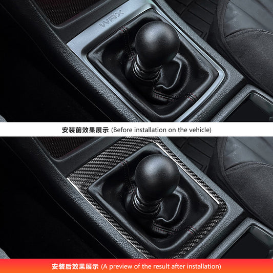 Real Carbon Fiber Gear Shift Knob Cover for Subaru WRX (2015 - 2021)