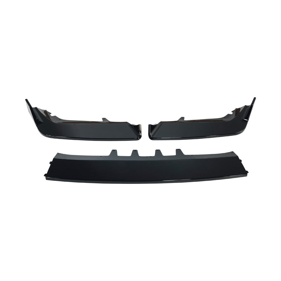 3-Section MP-Style Front Lip Spoiler for BMW 7 Series (2023 - 2026), Glossy Black