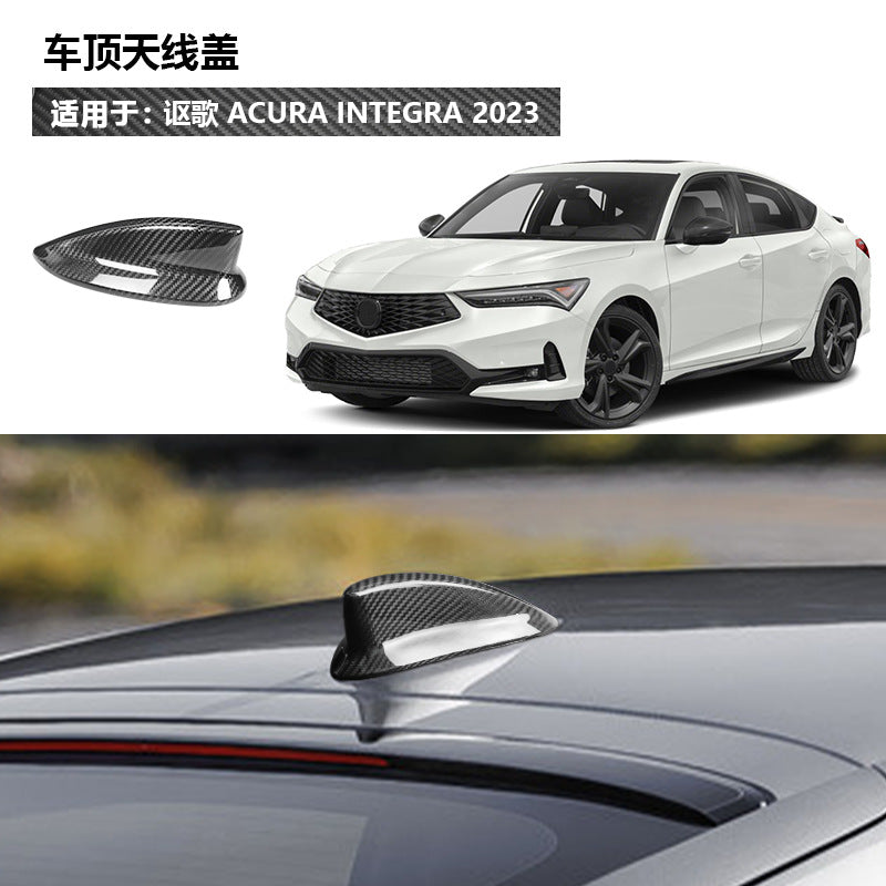Real Carbon Fiber Roof Antenna Cover for Acura Integra