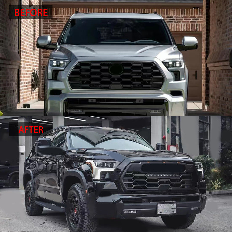 适用于2023-2025款丰田红杉 SEQUOIA改装TRD PRO款中网 无字母款