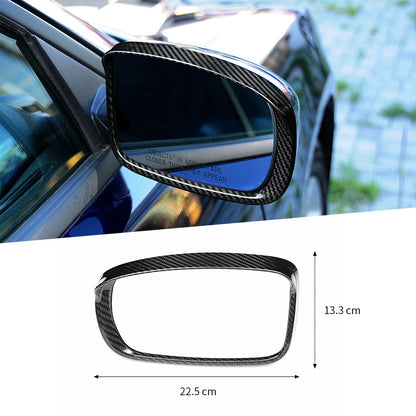 Real Carbon Fiber Side Mirror Front Frame Trim for Dodge Durango (2015 - 2023)
