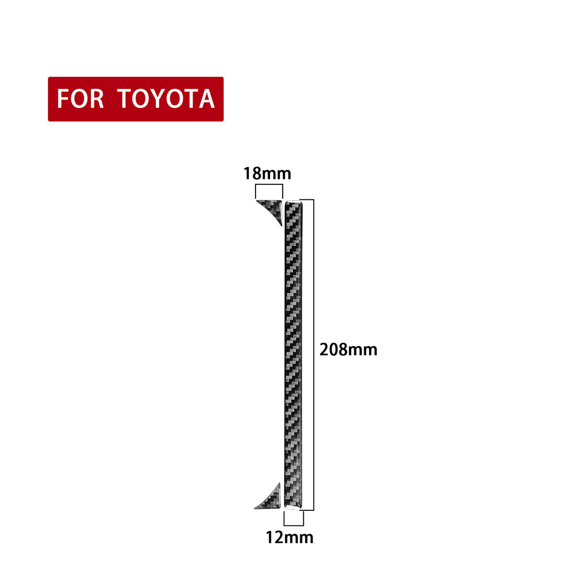 Prepreg Dry Carbon 3*3 3K Real Carbon Fiber Interior Center Console Cup Holder Overlay for Toyota Tundra XK50 (2014-2021)