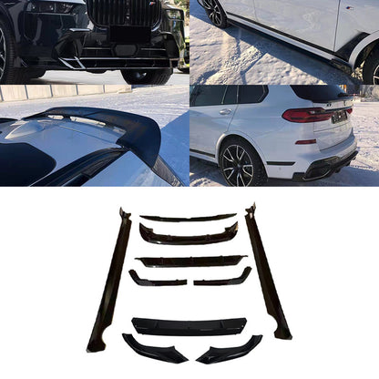 Blacked-Out GT-Style Front Lip Spoiler for BMW X7 G07 (2023 - 2026)