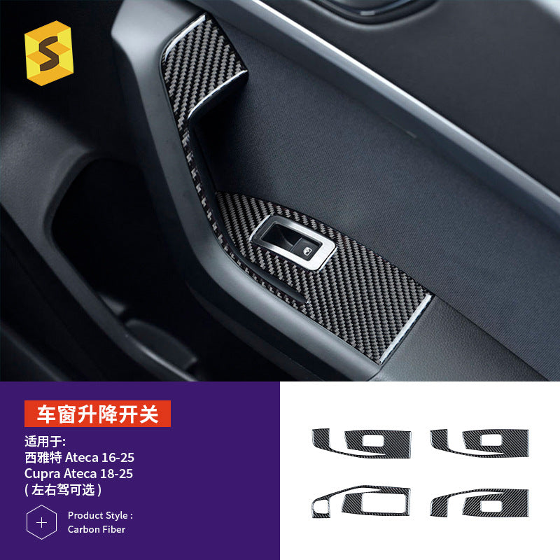 Epoxy Resin Carbon Fiber Decorative Trim for SEAT Ateca (2016 - 2025)