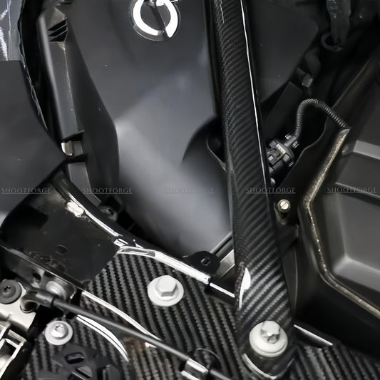 Dry Carbon Fiber Engine Bay 7-Piece Set for BMW 4 Series G22 / G23 / G26 EV – Covers / Strut Bars / Panels