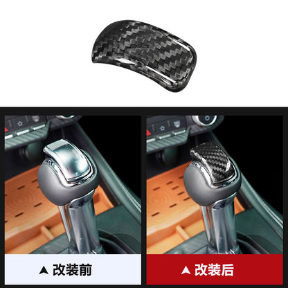 Carbon Fiber Gear Shift Knob Cover for Ford Mustang (2024)
