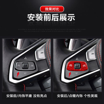 Carbon Fiber Steering Wheel Trim for Chevrolet Corvette C8