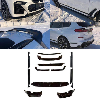 Blacked-Out Sport Front Lip Spoiler for BMW X7 G07 (2019 - 2022)